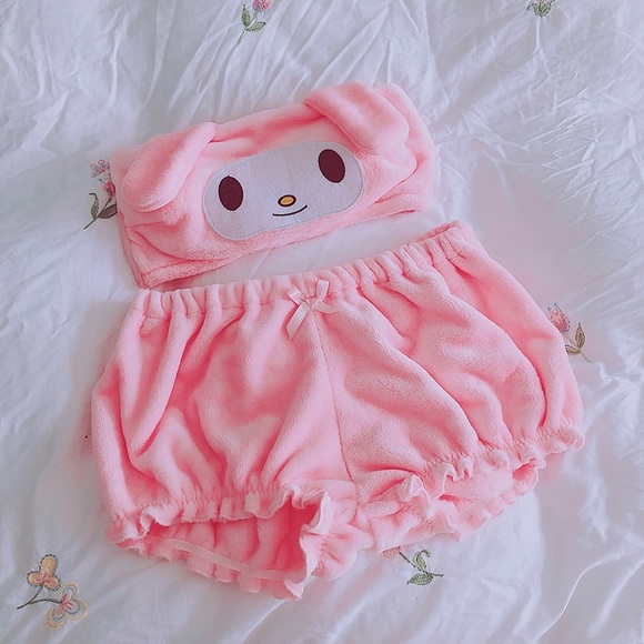 MY MELODY Bandeau PJ Bras and Shorts Set 🐰💕 - Picture 3 of 4